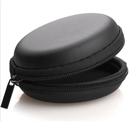 eDUST Leather, Cotton Zipper Headphone Case For Universal