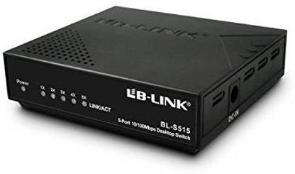 LB-LINK Network Desktop Switch (BL-S515) Network Switch (Black) 5 Ports 100 Unmanaged Network Switch