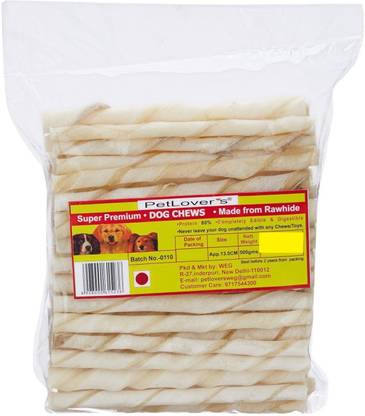 Pet Lovers White Chew Stick 13cm Chicken Dog Treat