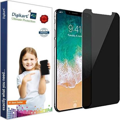 DIGIKART Screen Guard for Iphone X/10 Mobile Screen Protector Privacy Tempered Glass for iPhone Xs/10s