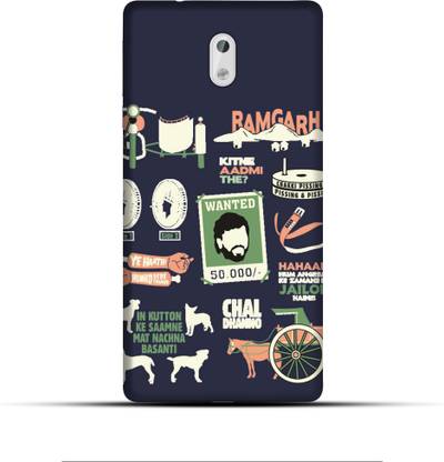 Saavre Back Cover for Kitne Admi The,Sholay,Filmy for NOKIA 3