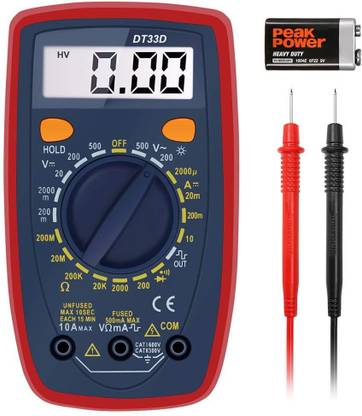 Mass Pro D T33 LCD Handheld Digital Multimeter Using for Home and Professional Digital Multimeter