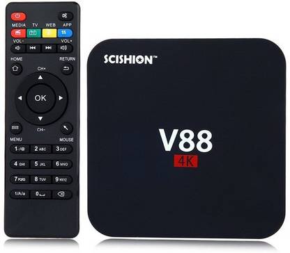 Marson V88 4k Smart Tv Box with SPDIF Port Playstore Casting Media Streaming Device