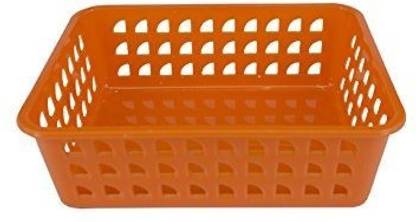PREMSONS Plastic Rectangular Plastic Basket Bins Organizer Storage Basket