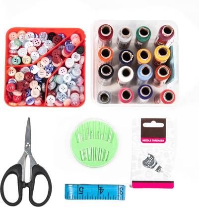 iCraft TK-01 Multipurpose Tailoring Kit | Sewing kit for Home|Sewing Accessories|Compact Needle|Threads Sewing Kit