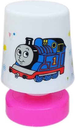 Kieana Cartoon Printed Thomas The Tank Engine LED Lamps Perfect for Your Kids Room / Return Gift / Birthday Gifts / Night Table Lamp- Pack of 1 Lamp (15 cm Multicolor) Table Lamp