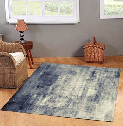 STATUS Blue Polyester Carpet