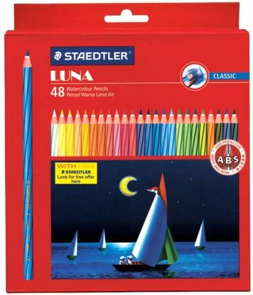 STAEDTLER 137C48 WATER COLOR ROUND Shaped Color Pencils