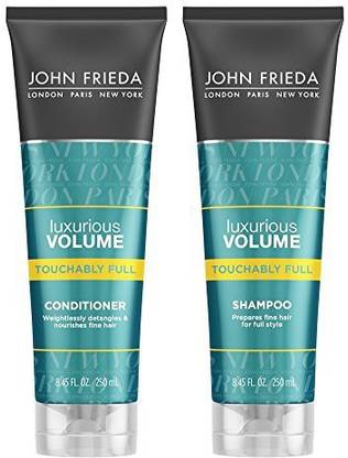 JOHN FRIEDA Luxurious Volume Touchably Full Duo Set Shampoo + Conditioner 8.45 Ounce 1 Each