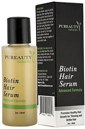 Generic Biotin Hair Growth Serum By Pureauty Naturals - Advanced Topical Formula To Help Grow Healthy Strong Hair