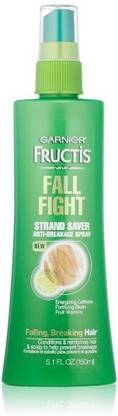 GARNIER Fructis Fall Fight Strand Saver Anti-Breakage Spray Treatment For Falling Breaking Hair 5.1 Fluid Ounce