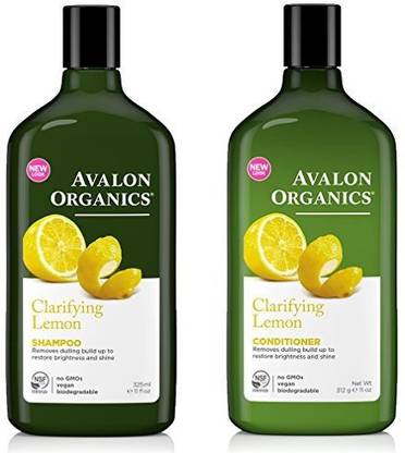 AVALON ORGANICS All Natural Lemon Clarifying Shampoo And Conditioner