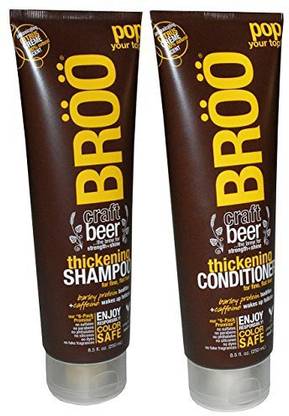 Generic Broo Craft Beer Thickening Shampoo And Conditioner Citrus Creme 100% Natural Scent Color Safe And Vegan