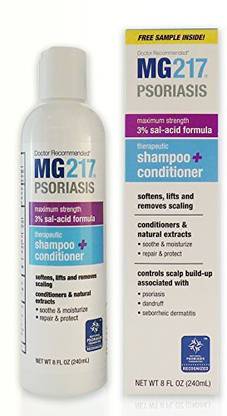 Generic Mg217 Psoriasis 3% Salicylic Acid Shampoo And Conditioner - A Psoriasis Seborrheic Dermatitis And Dandruff Treatment 8 Ounce