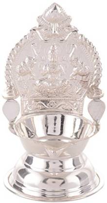 AKJ Kamakshi Lakshmi Deepa Lamp 25 gms Silver Table Diya