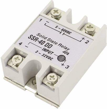 Robodo Solid state relay SSR-40DD 40A 3-32V DC to 5-60V DC SSR 40DD relay solid state Electronic Components Electronic Hobby Kit