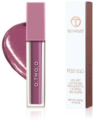 O.TWO.O 9115 : Velvet Lips Glide Lipstick - Waterproof, Non-Stick, Soft Texture Velvet Matte, Highly Saturated, Highly Pigmented, Velvet Lip Gloss