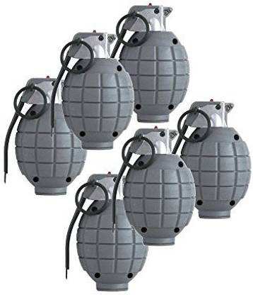 TOYLAND Kids Army Sas Toy Hand Grenades - Set Of 6 Black Dummy
