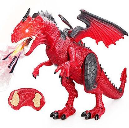 Betheaces Remote Control Dinosaur Toys, Kids Electronic Toys Children Rc Animal With Walking, Simulation Roaring, Spraying, Shaking Head, Flapping Wings Functions, Cool Gifts