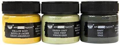 Prima Marketing Art Extravagance Paste-Military Rust Set Of 3