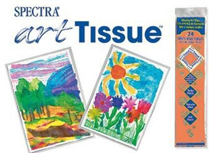 SPECTRA Deluxe Bleeding Tissue Paper, 30 X 20 Inches, Orange, Pack Of 24