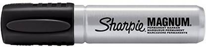 Sharpie Magnum Permanent Markers, Chisel Tip, Black, (Pack Of 12)
