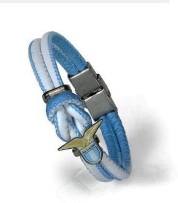 MIGLIARDI S.R.L S.S. Lazio Pu Bracelet Prod.Uff.Mod.Knot With Aquilotto And Scudetto Central