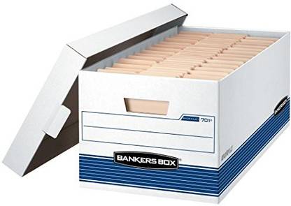 Bankers Box 2 Compartments Plastic Storage File Boxes