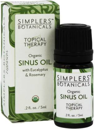 Simplers Botanicals Topical Therapy Organic Sinus Oil 0.2 Fl. Oz.
