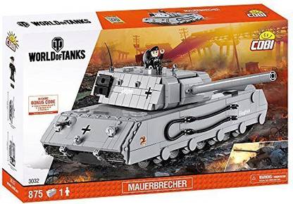 Generic Cobi World Of Tanks, 3032, Mauerbrecher, Small Army Model Kit, 875 Building Bricks Party & Fun Board Game