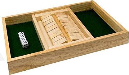 Brimtoy Shut The Box 2 Player - Wooden, 34Cm. Party & Fun Board Game
