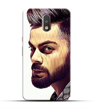 Saavre Back Cover for Virat Kohli,Stylish Kohli, Beard,Attitude,Indian Palyer,Crickter,Model,White for MOTO G4 PLUS