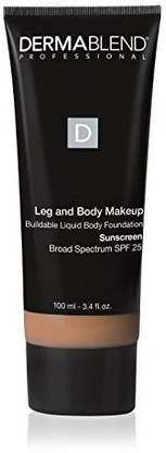 Dermablend Leg And Body Makeup Foundation With Spf 25 For Medium To High Coverage Foundation