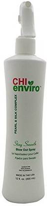 Generic Chi Enviro Stay Smooth Blow Out Spray, Pearl And Silk Complex, 12 Fluid Ounce Hair Spray
