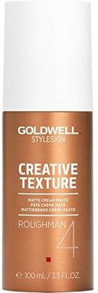 GOLDWELL Stylesign Roughman Matte Cream Paste, 3.3 Ounce Hair Cream