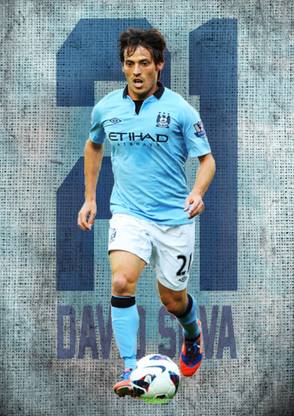 AnanyaDesigns Wall Poster David Silva Paper Print
