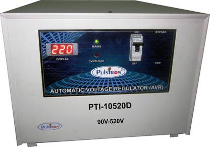 PULSTRON PTI-10520D 10 KVA (90V-520V) Double/Single Phase Automatic Mainline Voltage Stabilizer
