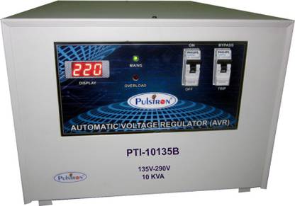 PULSTRON PTI-10135B 10 KVA (135V-290V) Single Phase With Bypass Automatic Mainline Voltage Stabilizer