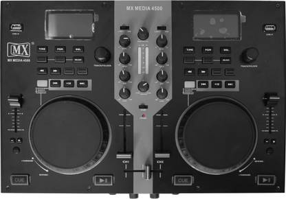 MX DJ controller Media Player with dual USB flash drives and a fully-integrated two-channel mixer Media 4500 Wired DJ Controller
