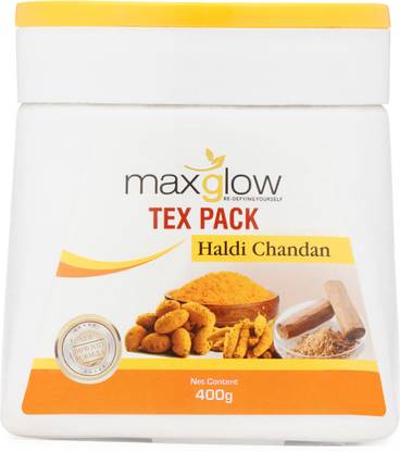 maxglow TEX PACK HALDI CHANDAN - 400 GM