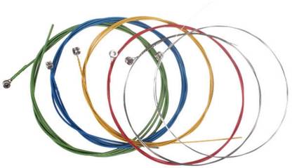 SBE Acoustic 1 Set Colorful Acoustic Guitar Steel Strings, E-A Guitar Strings For Electric Guitar,Folk Acoustic Guitars and Classic Guitars Part Accessories. Guitar String
