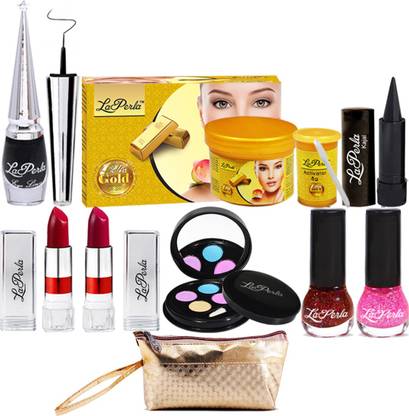 La Perla Nail To Face And Eye Makeup Combo With Makeup Pouch Price In India Buy La Perla Nail To Face And Eye Makeup Combo With Makeup Pouch Online At Flipkart Com
