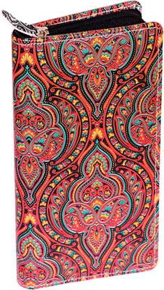 kittu rangoli Traveling Wallet And 2 Passport, Cum Boarding Pass,10 Cards Holder and lots more (mehroon)