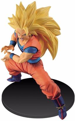 imodish Dragon Ball Z DBZ Super Saiyan Goku SS3 Action Figure With Stand