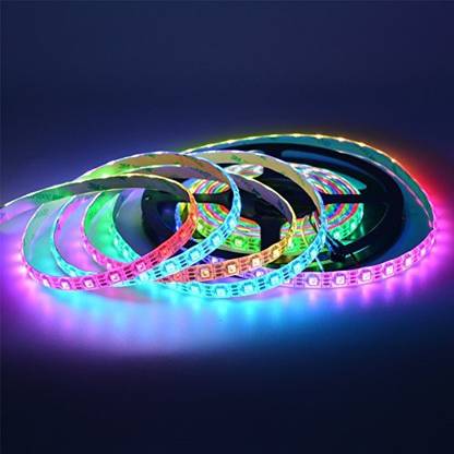 Generic 13.1FT 4M 60Pixels/m Programmable LED Strip Light WS2812B WS2811 Built-in 5050 RGB Individual Addressable Digital Dream Color Fl