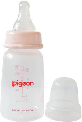 Pigeon Peristaltic Nursing Feeding Bottle Kpp 120 Ml (Pink) Nipple Small - 120 ml