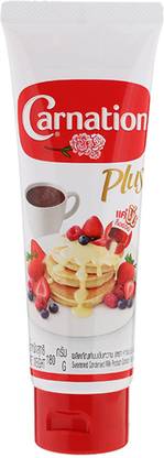 carnation Plus Sweetened Condensed Milk Product, Strawberry Flavoured - 180g Condensed Milk Powder