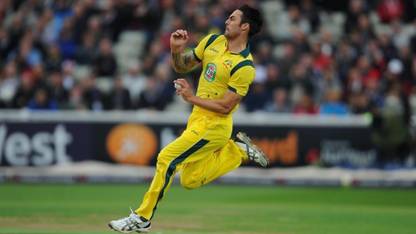 PWL 13*19 inches Wall Poster Mitchell Johnson Australian Cricket Player   Paper Print