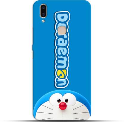 Saavre Back Cover for Doraemon,Racoon Dog,Sky Blue,Cream,Doraemon Logo for VIVO V9
