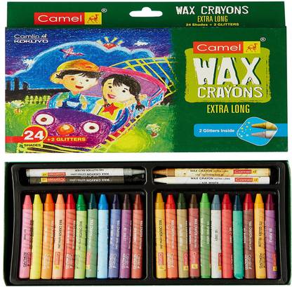 Camlin wax crayons 24 shades